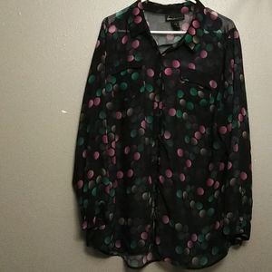 Lane Bryant sheer blouse